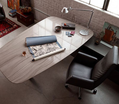 Haworth Suite - Desk, Chair, Leather