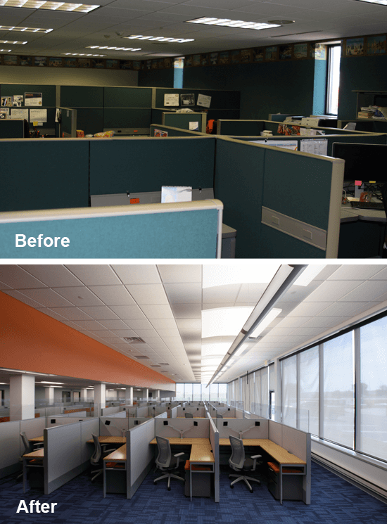 Fox World Workspaces Before & After